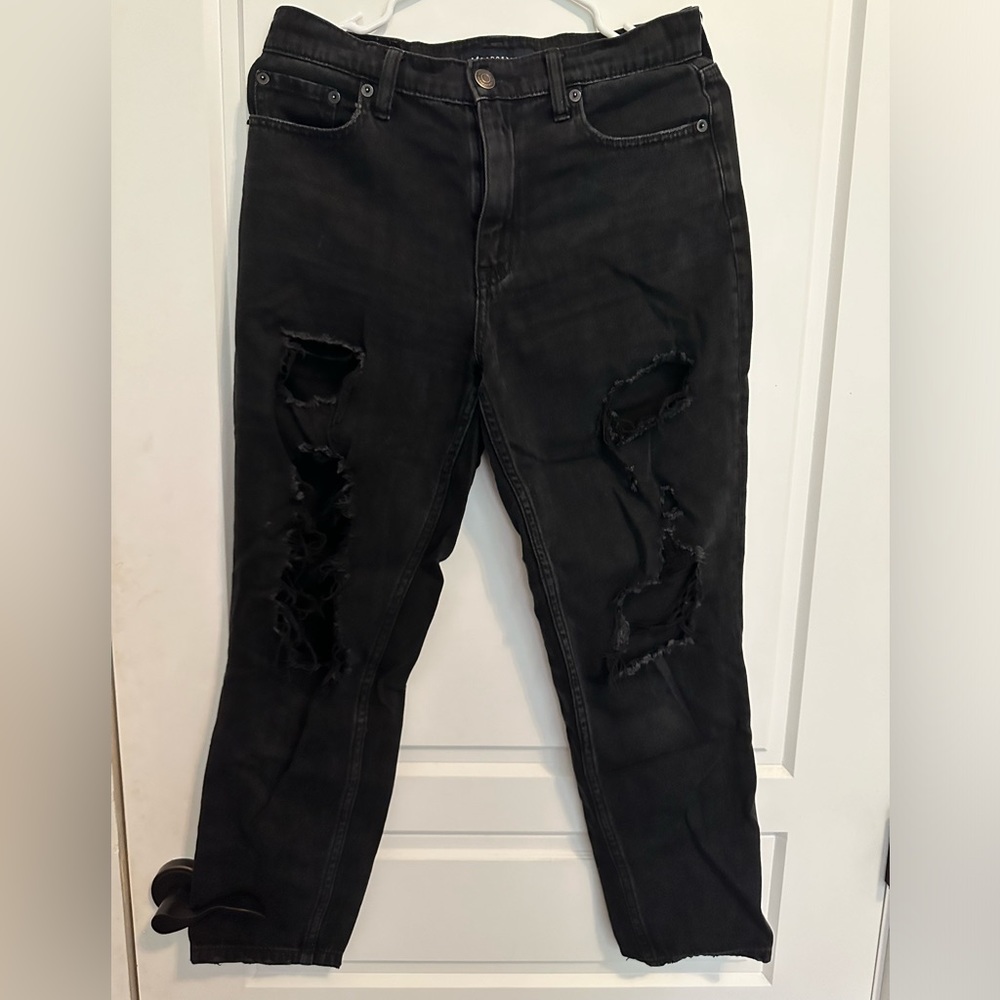 American eagle black mom jeans